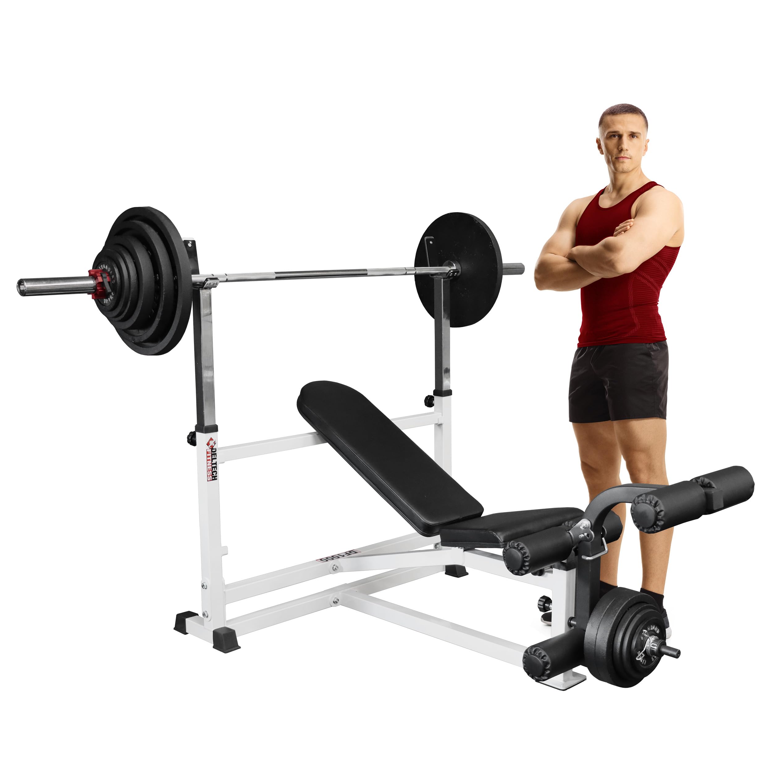 Amazon.com : DF1000- Heavy Duty Olympic Weight Bench by Deltech